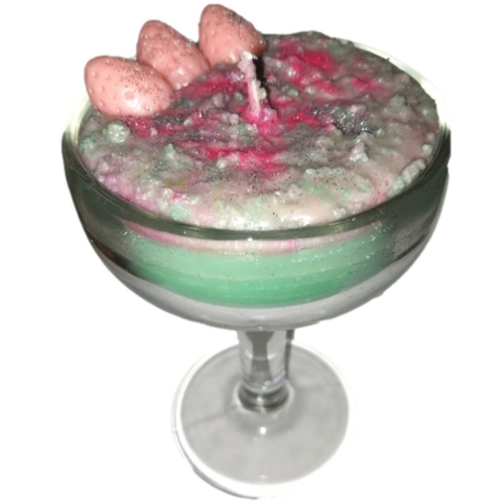 Hand crafted Tropical margarita limited edition cocktail candle